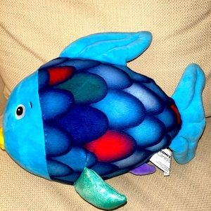 COPY - Rainbow fish plush. Has shiny scales on side of body. Book not included